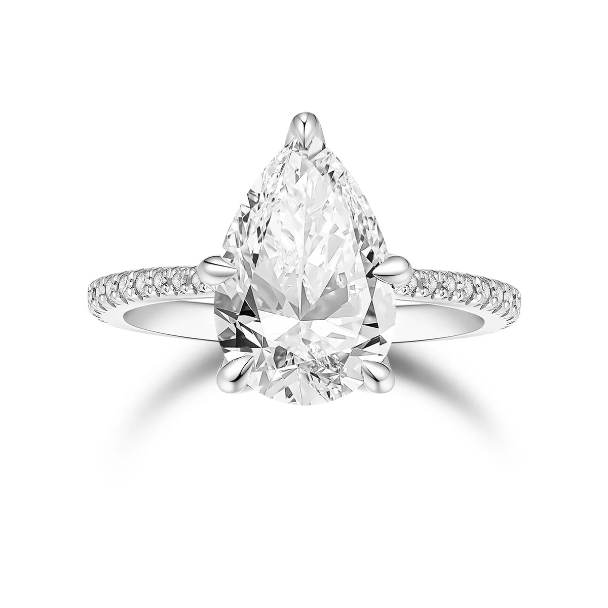PAVÉ PEAR DIAMOND RING