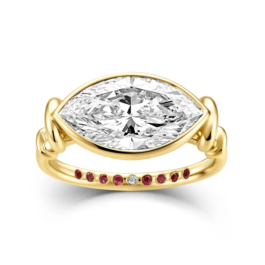 KNOT MARQUISE DIAMOND RING
